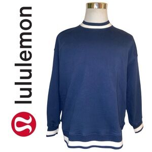 lululemon athletica Women’s Navy Crewneck Sweatshirt Large Sweater